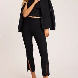 NWT Commando Black Neoprene Split Ankle Flare Leggings Size M